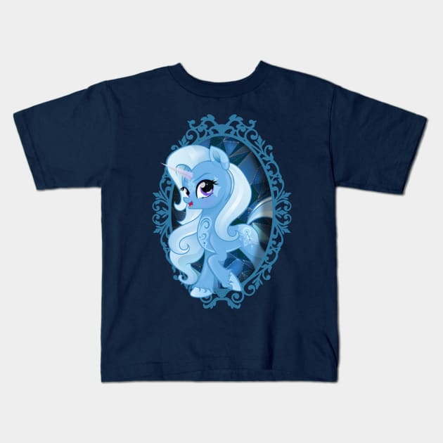 My Little Pony Trixie Lulamoon Mirror Frame Kids T-Shirt by SketchedCrow